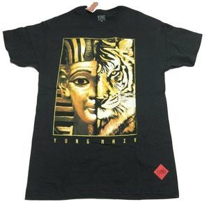 YUNG Wiz Khalifa Black Tiger Pharaoh T Shirt Sz M